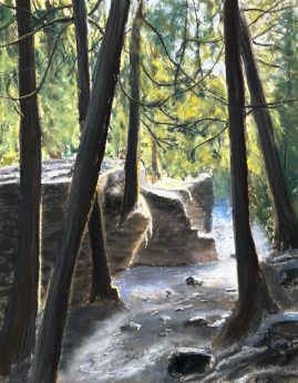 John Root - Glacial Potholes at the Rockwood Conservation Park - 14 x 11