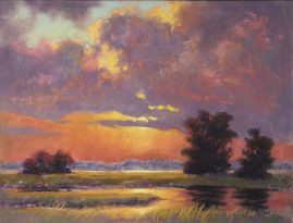 Suzanne Godbout - Peaking Though - 10 x 13