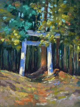 Mahshed Hooshmand - Abandoned Temple Gate - 9 x 12