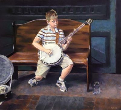 Wakefield, Donna, The Busker, 19x21