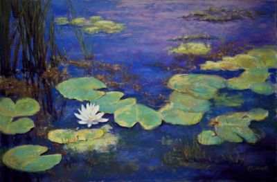 Bourgault,Louise-TheWaterliliesAtCherryRiver,Magog-16x24