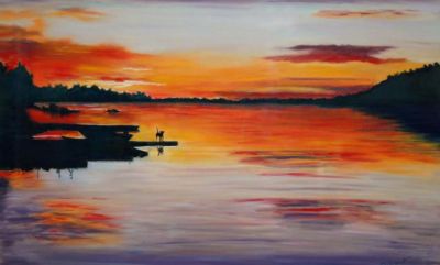 StewartSharon-TheFishingLodge-16x20